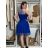 Šaty plesové elegantní na ramínka dámské (S/M ONE SIZE) ITALSKá MóDA IM322303