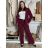 Nohavice elegantní s páskem dlhé dámske MERIDIT (S-M-L ONE SIZE) TALIANSKA MÓDA IMPDY25MDUE23957