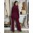 Nohavice elegantní s páskem dlhé dámske MERIDIT (S-M-L ONE SIZE) TALIANSKA MÓDA IMPDY25MDUE23957