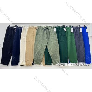 Nohavice strečové dámske nadrozmer (52/54/56 ONE SIZE) TALIANSKA MÓDA IM424596