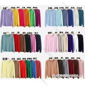 Sveter úpletový tenký dlhý rukáv dámsky (S/M/L ONE SIZE) TALIANSKA MÓDA IMM25M5081