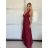 Šaty dlhé spoločenské bez rukávu dámske DIONE (S/M ONE SIZE) TALIANSKA MÓDA IMPBB22 IMPBB225009kt/DRU S/M neon ružová