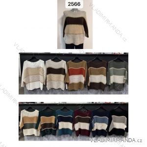 Sveter pletený dlhý rukáv dámsky (XS/S/M ONE SIZE) TALIANSKA MÓDA IMM25M2566