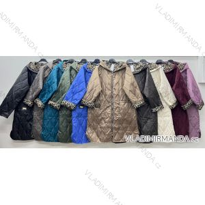 Bunda slabá prešívaná oversize dlhý rukáv dámska nadrozmer (46/48/50 ONE SIZE) TALIANSKA MÓDA IM425675
