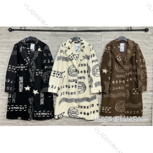 Kabát teplý dlhý rukáv dámsky (S/M/L ONE SIZE) IMPOZ25JSD-16842