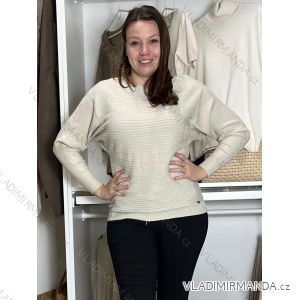 Sveter teplý dlhý rukáv dámsky KAROL (S/M/L ONE SIZE) TALIANSKA MÓDA IMPLI247007