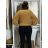 Sveter nabíraný dlhý rukáv dámsky DIARA  (S/M/L ONE SIZE) TALIANSKA MÓDA IMSM251136