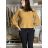 Sveter nabíraný dlhý rukáv dámsky DIARA  (S/M/L ONE SIZE) TALIANSKA MÓDA IMSM251136/DU S/M/L vínová