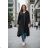 Kabát/Mikina predĺžená teplá oversize dlhý rukáv dámska nadrozmer (48/50/52 ONE SIZE) TALIANSKA MÓDA IMD25254