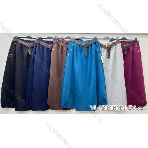 Sukňa teplá s opaskom dámska (S/M/L ONE SIZE) TALIANSKA MÓDA IM425698