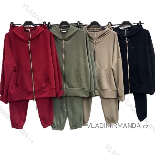 Súprava tepláková mikina dlhý rukáv a tepláky dámske (S/M/L ONE SIZE) TALIANSKA MÓDA IMC25505