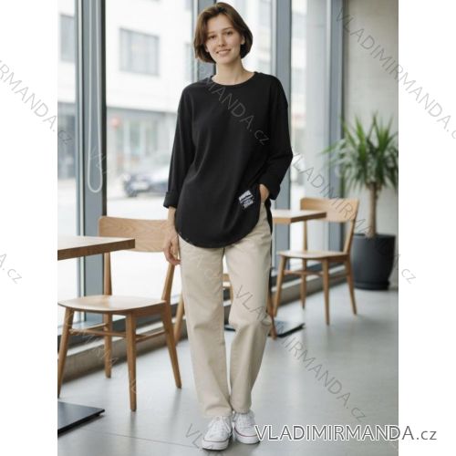 Tričko dlhý rukáv dámske (M/L/XL ONE SIZE) TALIANSKA MÓDA IMD25297