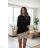 Šaty elegantní dlhý rukáv dámske (S/M/L ONE SIZE) TALIANSKA MÓDA IMD25301