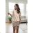 Šaty elegantní dlhý rukáv dámske (S/M/L ONE SIZE) TALIANSKA MÓDA IMD25301