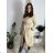 Kabát dlhý slabý s opaskom dlhý rukáv dámsky (S/M/L ONE SIZE) TALIANSKA MÓDA IMWKK252579