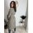 Kabát dlhý slabý s opaskom dlhý rukáv dámsky (S/M/L ONE SIZE) TALIANSKA MÓDA IMWKK252579
