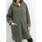 Kabát s kapucňou dlhý rukáv dámsky (S/M/L ONE SIZE) TALIANSKA MÓDA IMPLI2520606