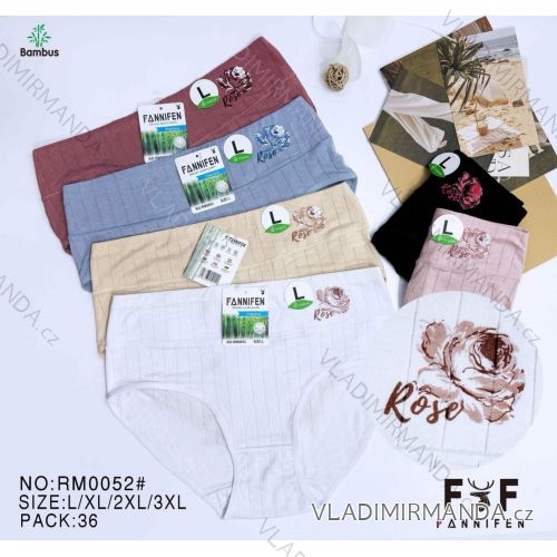 Nohavičky bambus dámske nadrozměr (L-3XL) PESAIL PES25RM0052