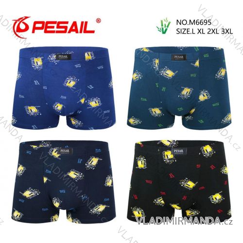 Boxerky pánske bavlnená nadrozmer (L-3XL) PESAIL PES25M6695-