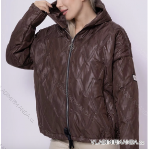 Bunda s kapucňou dlhý rukáv dámska (S/M/L ONE SIZE) TALIANSKA MÓDA IMPLI2551145