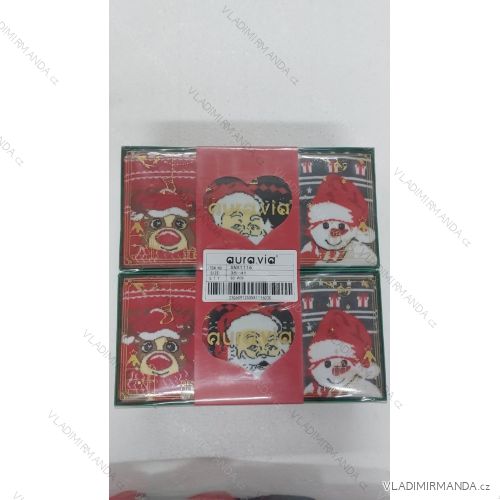 Ponožky slabé vianočné dámske (35-41) AURA.VIA AURA25SNX1116