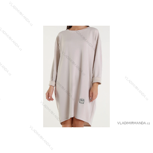 Šaty dlhý rukáv dámske (S/M/L ONE SIZE) TALIANSKA MÓDA IMPLI2507172
