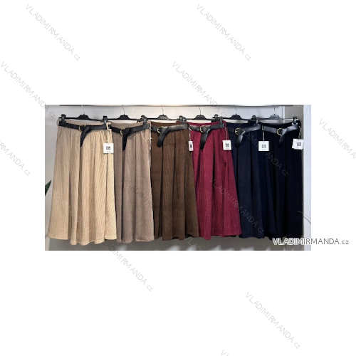 Sukňa dlhá s opaskom dámska (S/M/L ONE SIZE) TALIANSKA MÓDA IMPLI258011