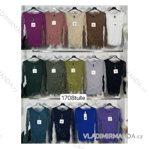 Tričko dlhý rukáv dámska (S/M/L ONE SIZE) TALIANSKA MÓDA IMPLI251708