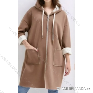 Kabát s kapucňou dlhý rukáv dámsky (S/M/L ONE SIZE) TALIANSKA MÓDA IMPLI2595168