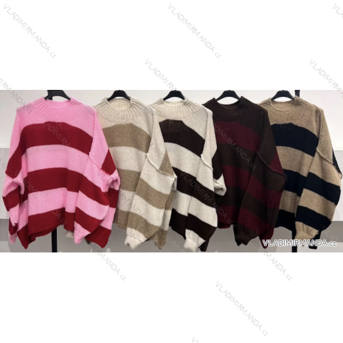 Sveter dlhý rukáv dámsky (S/M/L ONE SIZE) TALIANSKA MÓDA IMPLI2531150