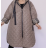 Kabát oversize s kapucňou dlhý rukáv dámsky (S/M/L ONE SIZE) TALIANSKA MÓDA IMPLI2539062