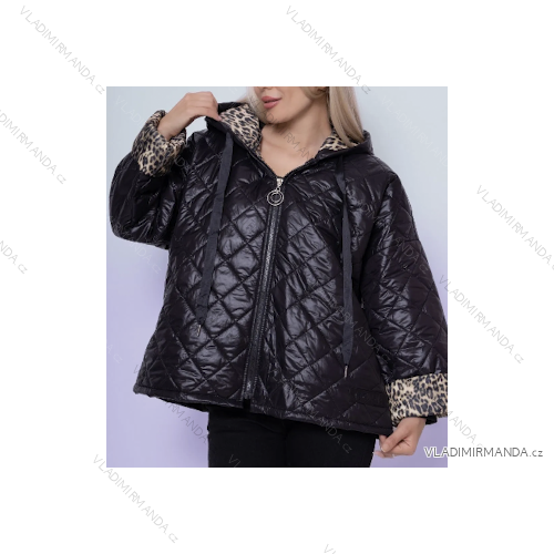 Bunda s kapucňou dlhý rukáv dámska (S/M/L ONE SIZE) TALIANSKA MÓDA IMPLI2539061