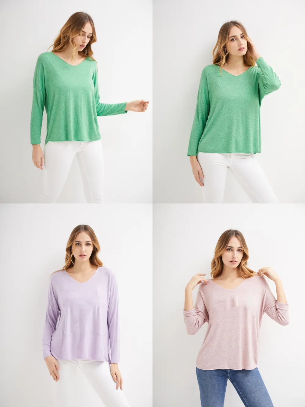 Tunika dlouhý rukáv dámská (S/M/L ONE SIZE) ITALSKÁ MÓDA IMPLI242066