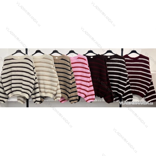 Sveter dlhý rukáv dámsky (S/M/L ONE SIZE) TALIANSKA MÓDA IMPLI2533752