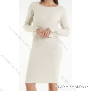 Šaty dlhý rukáv dámske (S/M ONE SIZE) TALIANSKA MÓDA IMPLI257029