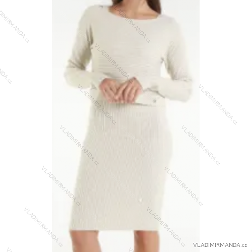 Šaty dlhý rukáv dámske (S/M ONE SIZE) TALIANSKA MÓDA IMPLI257029