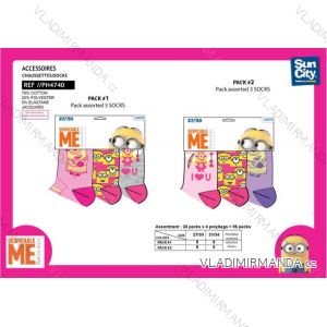 Ponožky Mimoni detské dievčenské (27-34) SUN CITY PH4740