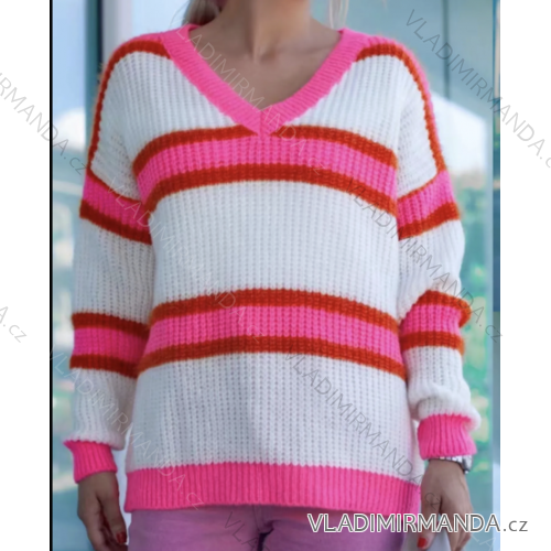 Sveter dlhý rukáv dámsky (S/M/L ONE SIZE) TALIANSKA MÓDA IMPLI258115-01