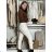 Nohavice strečové stláčače zateplené dlhé dámske PANTALONE (S/M/L ONE SIZE) TALIANSKA MÓDA IMPOZ25OL-5591/DUR S/M/L béžová