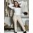 Nohavice strečové stláčače zateplené dlhé dámske PANTALONE (S/M/L ONE SIZE) TALIANSKA MÓDA IMPOZ25OL-5591/DUR S/M/L béžová