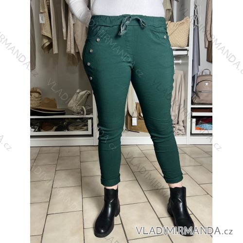Nohavice strečové dámske  LINDA (S/M/L ONE SIZE) TALIANSKA MÓDA IM4251163