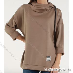 Mikina dlhý rukáv dámska (S/M/L ONE SIZE) TALIANSKA MÓDA IMPLI2507222