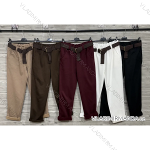 Nohavice elegantné s opaskom dámske (S/M/L ONE SIZE) IMPOZ25JSD-16881