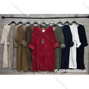 Šaty teplé dlhý rukáv dámske (S/M/L ONE SIZE) IMPOZ25LW-91106
