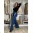 Rifle jeans dlhé široké nohavice wide leg fit dámske (XS-2XL) RE-DRESS RED25RE3199/DUR modrá džínsová S