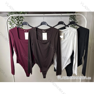 Body elegantný dlhý rukáv dámske (S/M/L ONE SIZE) TALIANSKA MÓDA IMPLP2575265065