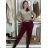 Nohavice elegantné s opaskom dámske BELLA (S/M/L ONE SIZE) TALIANSKA MÓDA IMD25251/DUR S/M/L béžová