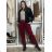Nohavice elegantné s opaskom dámske BELLA (S/M/L ONE SIZE) TALIANSKA MÓDA IMD25251/DUR S/M/L béžová