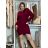 Šaty úpletové dlhý rukáv dámske MARIA (S/M/L ONE SIZE) TALIANSKA MÓDA IMD25169