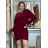Šaty úpletové dlhý rukáv dámske MARIA (S/M/L ONE SIZE) TALIANSKA MÓDA IMD25169